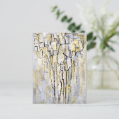 Mondrian - Boom A, abstrakte Kunstwerke Postkarte (Stehend Vorderseite)