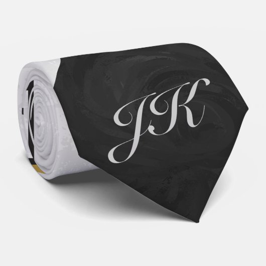 Mondrian Brawn Yellow Aquamarin Print Krawatte (Gerollt)