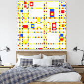 MONDRIAN - BROADWAY BOOGIE WOOGIE - 1942-1943 - LEINWANDDRUCK (Insitu (Schlafzimmer))
