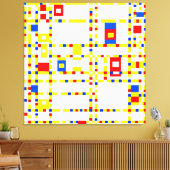 MONDRIAN - BROADWAY BOOGIE WOOGIE - 1942-1943 - LEINWANDDRUCK (Insitu (Wohnzimmer))