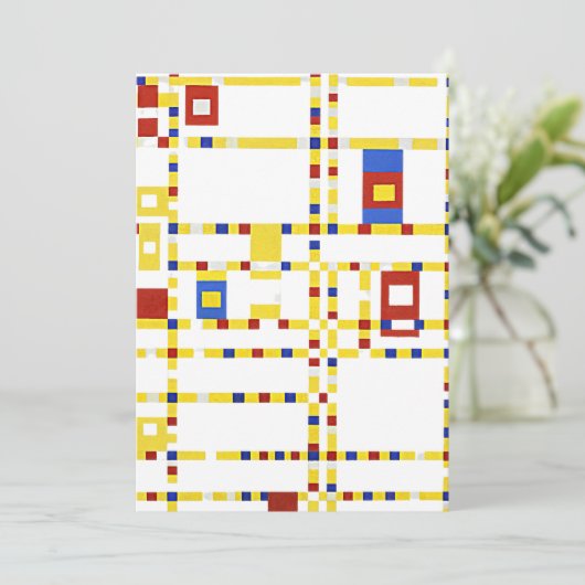 Mondrian - Broadway Boogie Woogie Karte (Stehend Vorderseite)