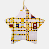 Mondrian - Broadway Boogie Woogie Keramik Ornament (Vorne)