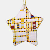 Mondrian - Broadway Boogie Woogie Keramik Ornament (Links)