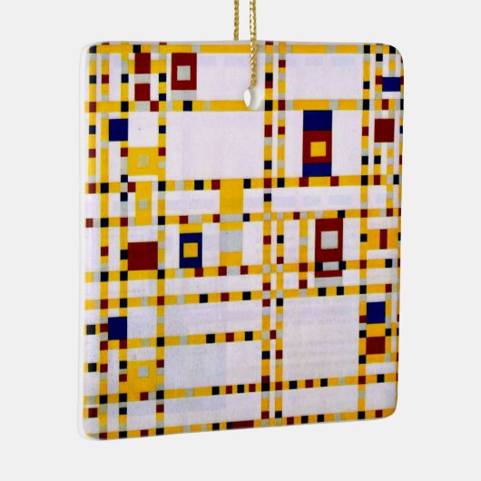 Mondrian - Broadway Boogie Woogie Keramikornament (Rechts)