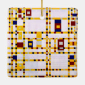 Mondrian - Broadway Boogie Woogie Keramikornament (Rückseite)