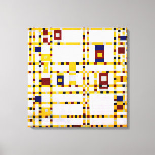 Mondrian - Broadway Boogie Woogie Leinwanddruck