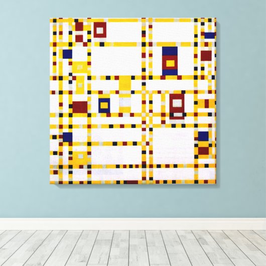 Mondrian - Broadway Boogie Woogie Leinwanddruck (Insitu (Holzboden))