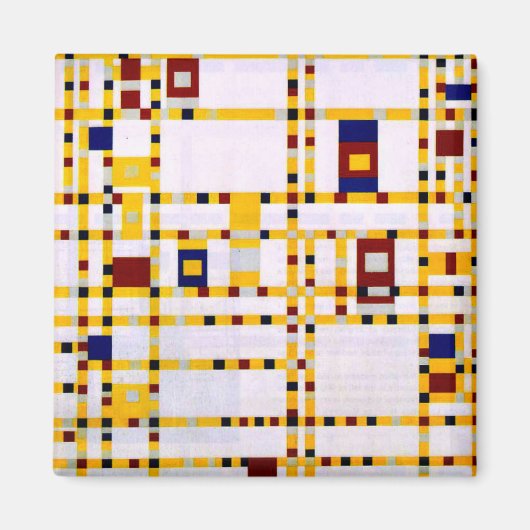 Mondrian - Broadway Boogie Woogie Magnet (Vorne)