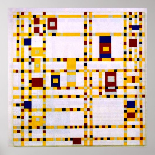 Mondrian - Broadway Boogie Woogie Poster (Vorne)