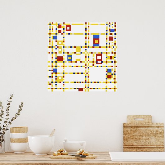 Mondrian - Broadway Boogie Woogie Poster (Küche)