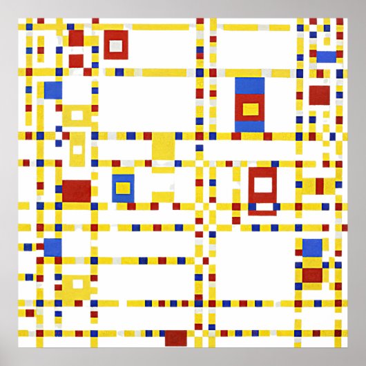 Mondrian - Broadway Boogie Woogie Poster (Vorne)