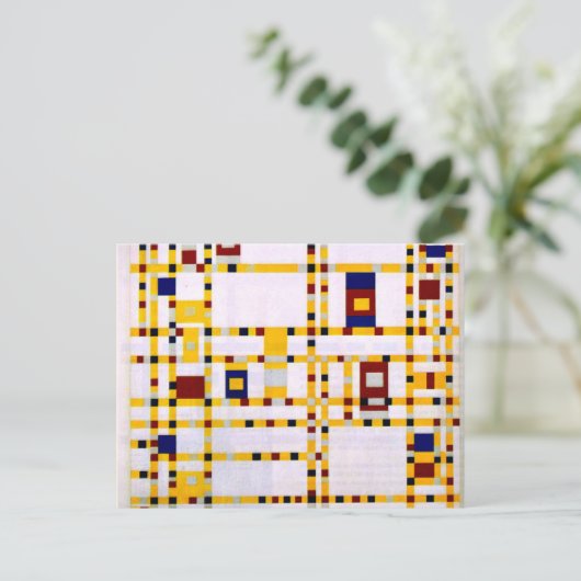 Mondrian - Broadway Boogie Woogie Postkarte (Stehend Vorderseite)