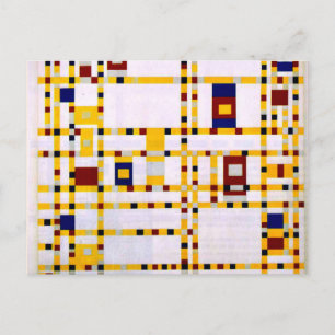 Mondrian - Broadway Boogie Woogie Postkarte