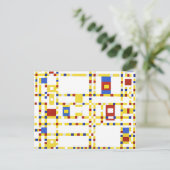 Mondrian - Broadway Boogie Woogie Postkarte (Stehend Vorderseite)