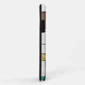 Mondrian Brown Yellow Aquamarin Print Case-Mate iPhone Hülle (Hinten/Rechts)