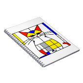 Mondrian Cat Notizblock (Rechte Seite)