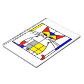 Mondrian Cat Notizblock (Linke Seite)