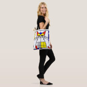 Mondrian Cat Tasche (Am Model)