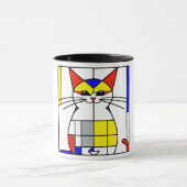 Mondrian Cat Tasse (Zentrum)