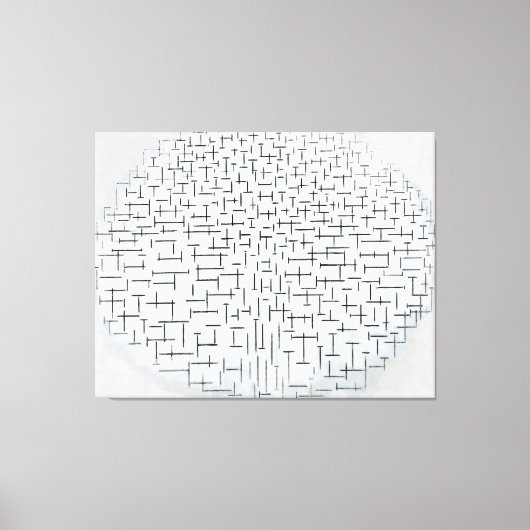 MONDRIAN COMP 10 in B & W - Pier und Ozean 1915 Leinwanddruck (Vorderseite)