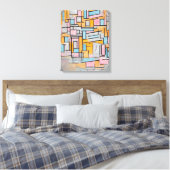 MONDRIAN - COMP. OVAL MIT FARBEN FLUGZEUG 2 1914 LEINWANDDRUCK (Insitu (Schlafzimmer))