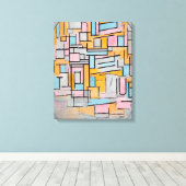 MONDRIAN - COMP. OVAL MIT FARBEN FLUGZEUG 2 1914 LEINWANDDRUCK (Insitu (Holzboden))