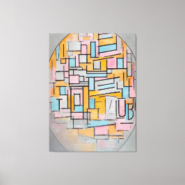 MONDRIAN - COMP. OVAL MIT FARBEN FLUGZEUG 2 1914 LEINWANDDRUCK