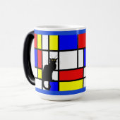 Mondrian - Composition II - Farbwechsel-Kunsttasse Verwandlungstasse (Vorderseite Links)