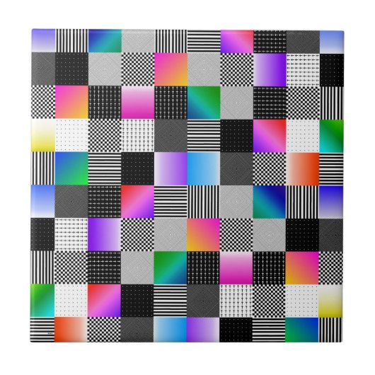 Mondrian Couturen Fliese (Vorderseite)