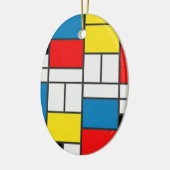 Mondrian Cubism Style Keramik Ornament (Links)