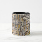 Mondrian Cubist Transition Art Morphing Mug Tasse (Zentrum)