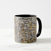 Mondrian Cubist Transition Art Morphing Mug Tasse (VorderseiteRechts)