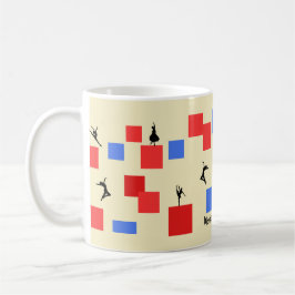 Mondrian Dancing Cubes Kaffeetasse