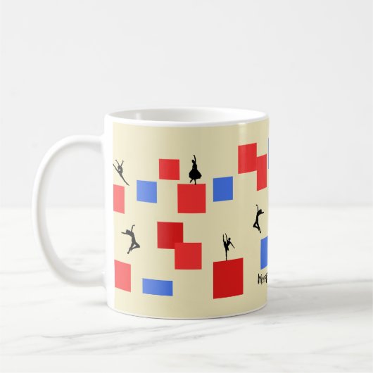 Mondrian Dancing Cubes Kaffeetasse (Links)