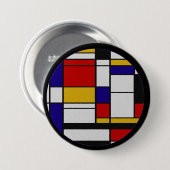 Mondrian De Stijl Button (Vorne & Hinten)