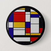 Mondrian De Stijl Button (Vorderseite)