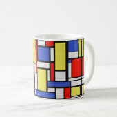 Mondrian De Stijl Kaffeetasse (VorderseiteRechts)