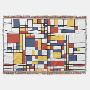 Mondrian De Stijl Pattern Decke