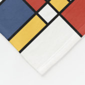 Mondrian De Stijl Pattern Fleecedecke (Ecke)