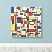 Mondrian De Stijl Pattern Leinwanddruck (Insitu (Holzboden))