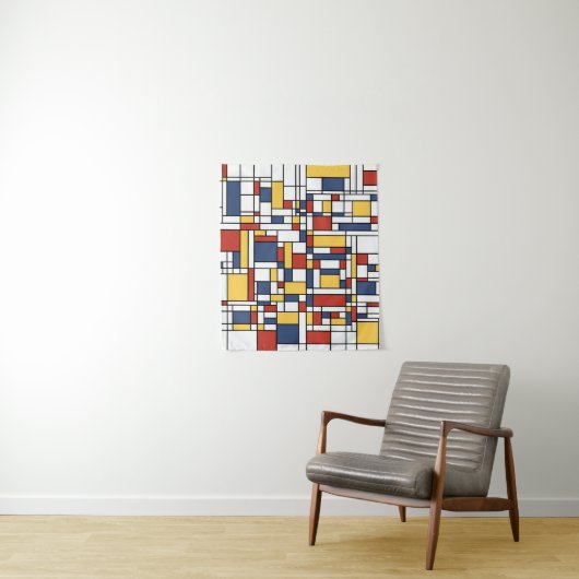Mondrian De Stijl Pattern Wandteppich (Beispiel)