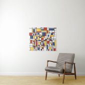Mondrian De Stijl Pattern Wandteppich (Beispiel (Horizontal))
