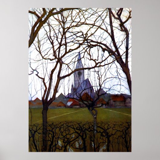 Mondrian - Dorfkirche Poster (Vorne)
