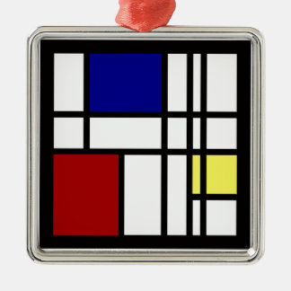 Mondrian Eindrucks-Kunst Ornament Aus Metall