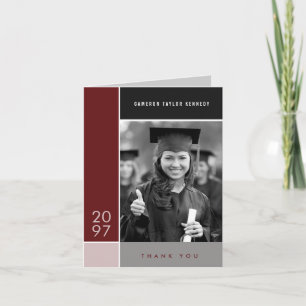 Mondrian Einfache Farbblöcke Abschlussfoto Dankeskarte