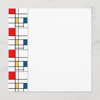 Mondrian-Einladung Einladung