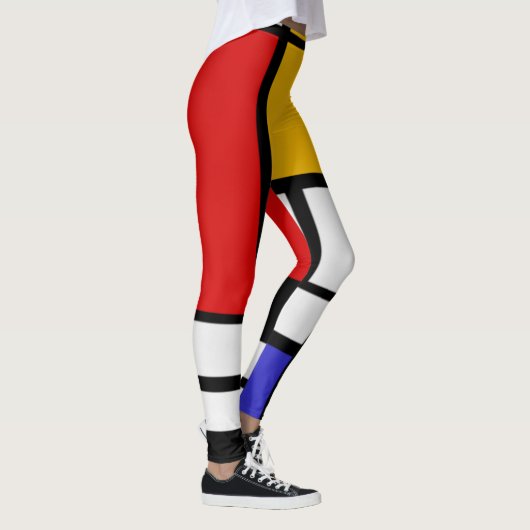 Mondrian-Farbblock Leggings (Rechts)