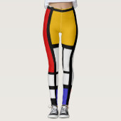 Mondrian-Farbblock Leggings (Vorderseite)