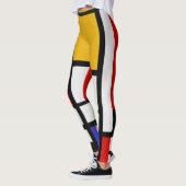 Mondrian-Farbblock Leggings (Links)