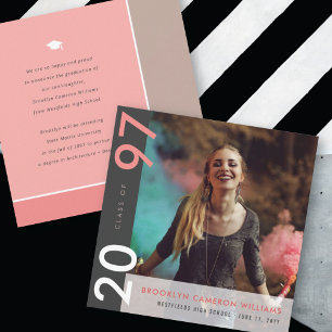 Mondrian-Farbblöcke Grad Modern Foto Abschlussfeie Ankündigung